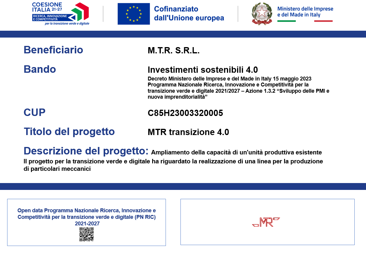 MTR transizione 4.0